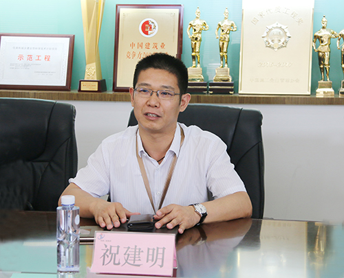 万搏（中国）总经理祝建明介绍公司发展概况